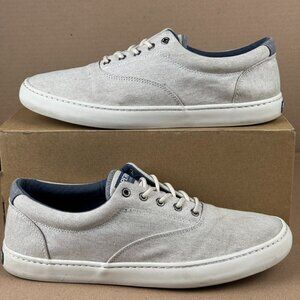 Sperry Men’s Gray Canvas Casual Sneakers Size 13 Pre-Owned